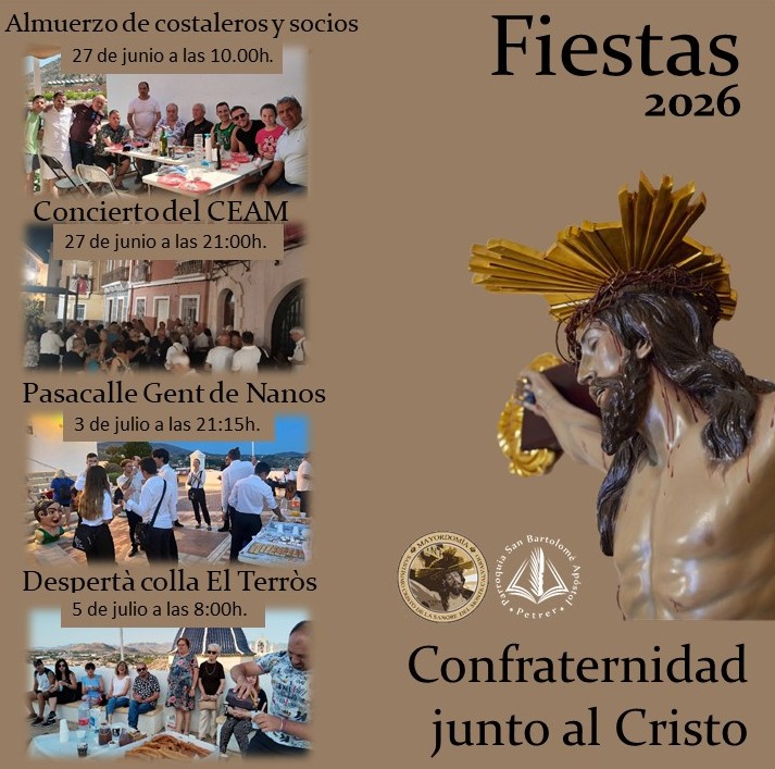 Fiestas 2026 · Confraternidad junto al Cristo